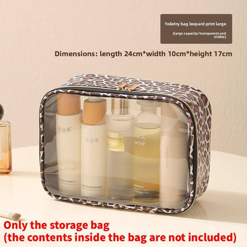 Large Capacity Travel Cosmetic Bag With Multiple Pockets For Makeup And Personal Items