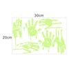 Imitation Blood Hand Foot Luminous Print Stickers Waterproof Horror Zombie Halloween Car Wall Door PVC Party Haunted House Decor