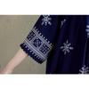 DIMANAF 2025 Summer Plus Size Dress Women Casual Long Vintage Cotton Dress Loose Basic Printing Dress