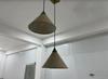 Mid Century 2 Fabric Shade Pendant Lights Chandelier Light Designer Ceiling Fixture Dinning Lights