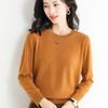 Winter New And Autumn Round Neck Sweaters Womens Pullover Knitwear Solid Color Long Sleeve Womens Sweaters