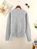 2025 Women's European & American Color Block Button Sweater
