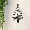 Metal Christmas Tree Wall Decoration Modern Minimalist Black Abstract Tree Wall Art Home Office