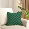 Bohemia Green Cushion Cover Reversible Plush Pillow Cover Soft Fluffy Home Decor for Sofa Bedroom