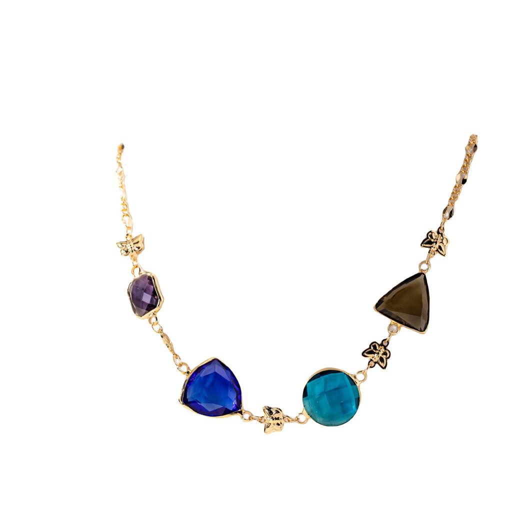 Cross-Border Vintage French Crystal Necklace: Elegant, Luxurious, Versatile Clavicle Chain for Women