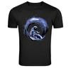 Astronaut Surfing Cosmic Wave Space Graphic T-Shirt