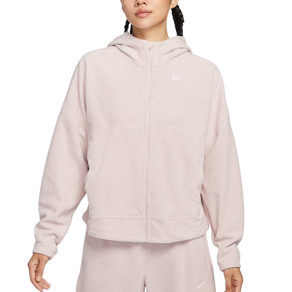 Nike Therma-Fit One Warm Solid Color Hooded Zip Long Sleeve Fleece Jacket Women Jackets HV3699-667