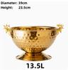 304 stainless steel Deer Head ear GOLD SILVER big ICE BUCKET BOWL CHAMPAGNE Large champagne bar bucket beer bucket basin