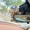 Accessorie Used for Car Gear Shift Decoration Cute Turn Signal Dolls Wiper Dolls Rearview Mirror Ornament Car Internet Celebrity