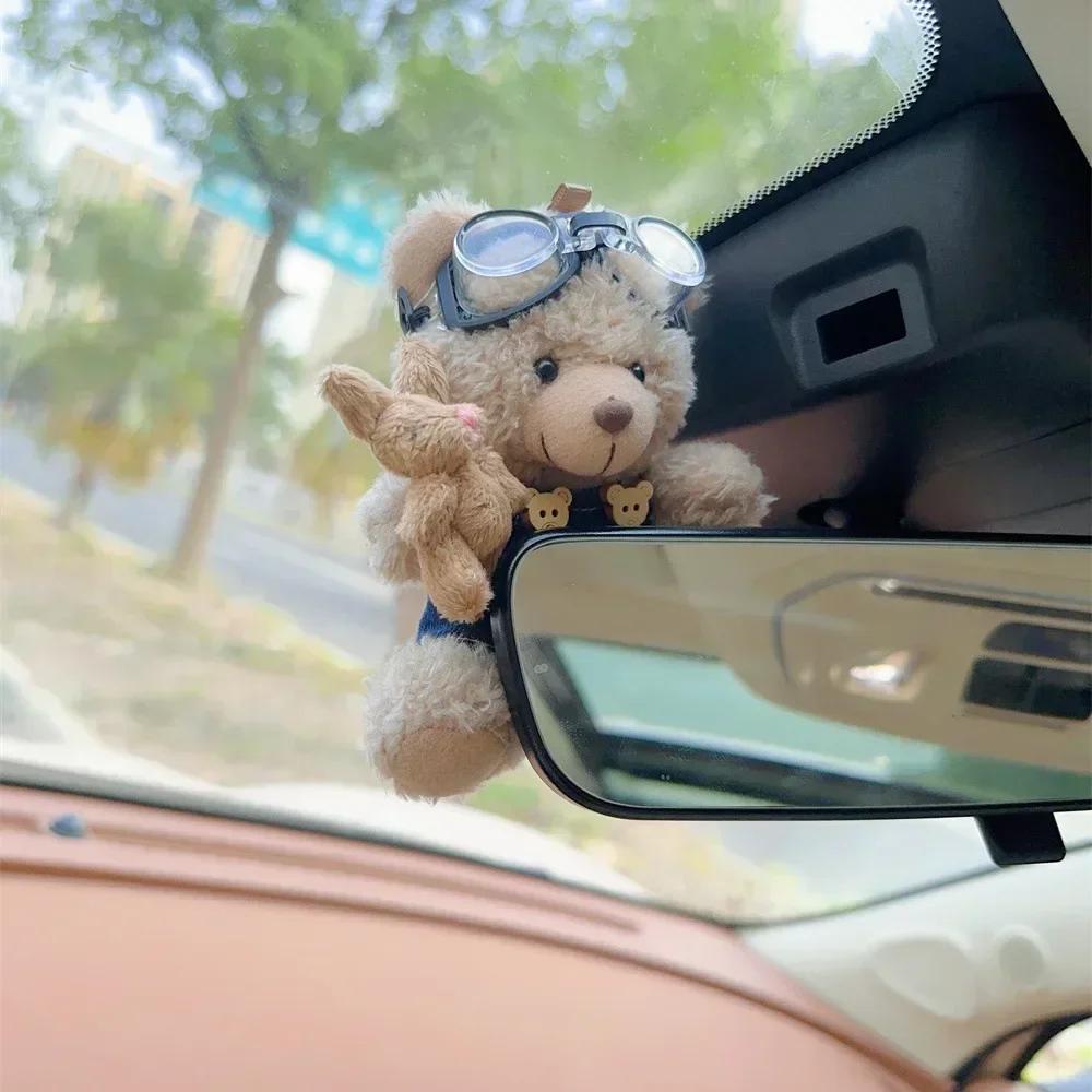 Accessorie Used for Car Gear Shift Decoration Cute Turn Signal Dolls Wiper Dolls Rearview Mirror Ornament Car Internet Celebrity