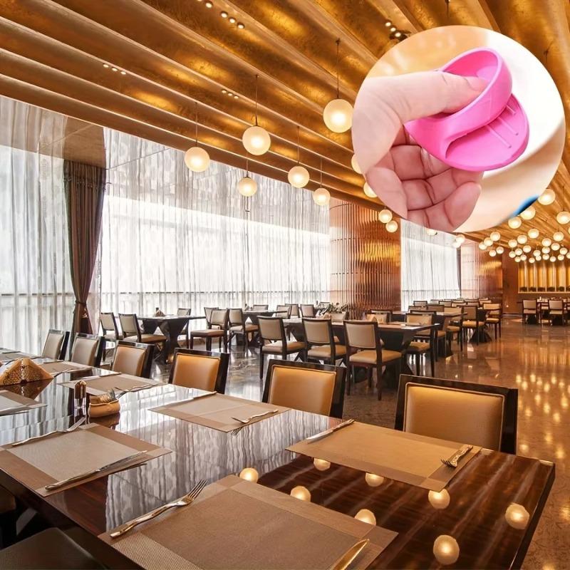 2/4/6/10pcs Random Color Silicone Insulated Finger Covers Insulated Gloves Nonslip Microwave Oven Hand Protector Kitchen Tools