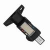 Car Digital Tyre Tire Tread Depth Gauge 0‑25.4mm Measurer Tool Caliper LCD Display Black