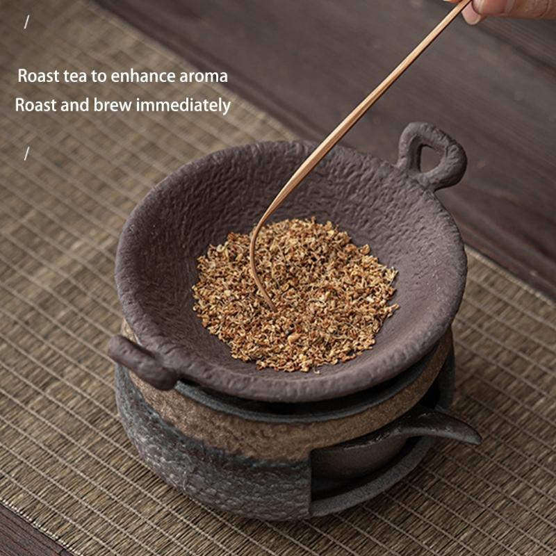 Ceramic Teas Stove Warmer For Fragrances Diffusion And Beverages Warming With Tealight Candle Holder For Meditations Space