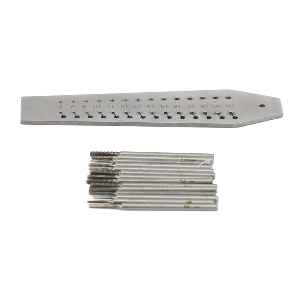 Jewellers Watchmakers Tap and Die 28 Hole 14 Different Sizes Stainless Steel Watch Mini Micro Repair Tool