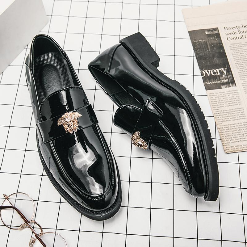 Men formal office working PU leather dress shoes XRS-3165-3