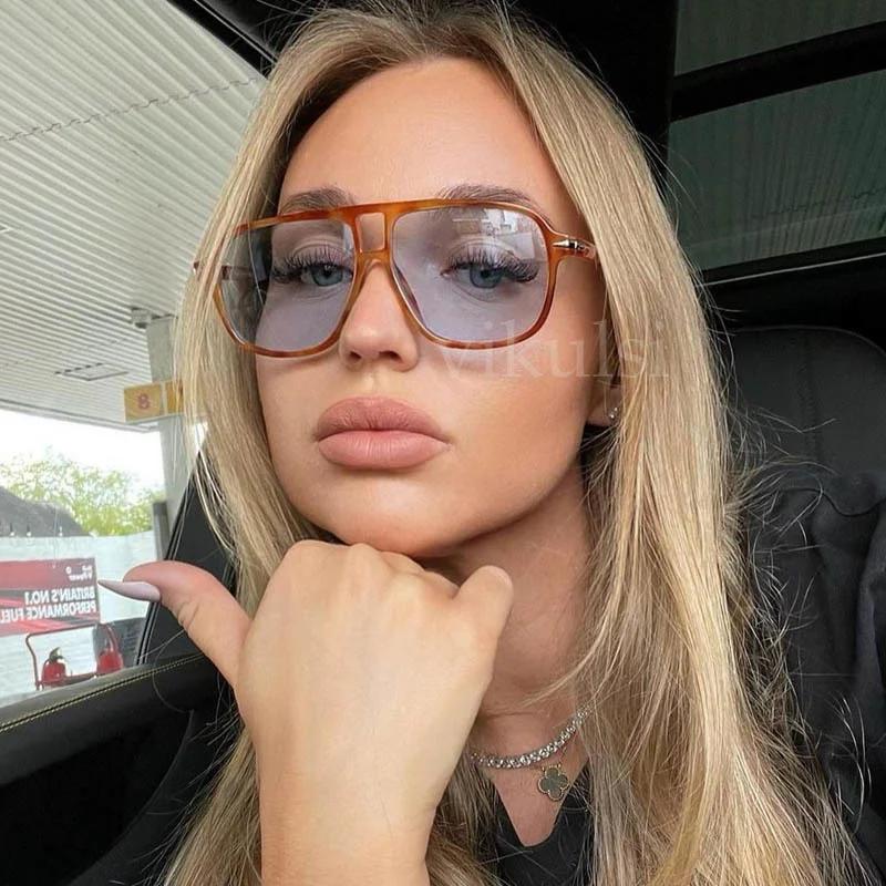 Women Luxury Square Sunglasses for Men Design Oversized Sun Glasses Female Fashion Shades Eyewear UV400 Glasses