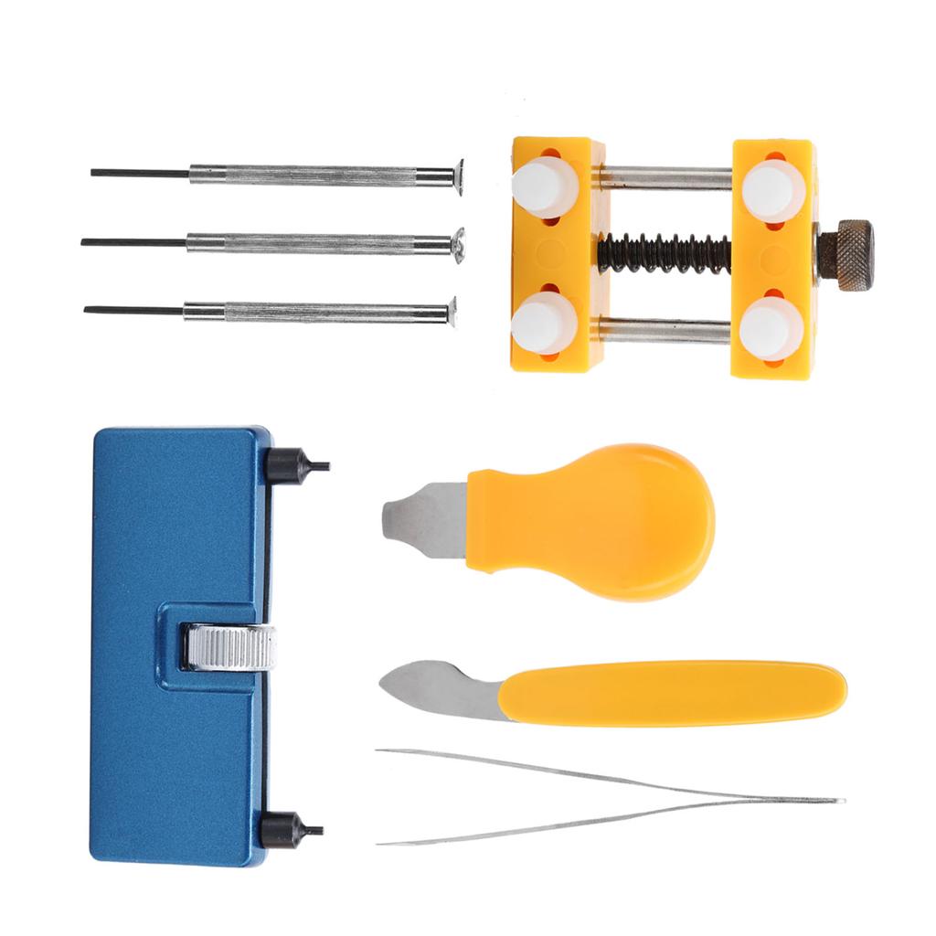 8pcs Watch Back Case Cover Opener Removal Tool Watch Repairing Battery Replacement Tool