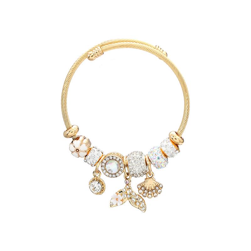 

Женский регулируемый браслет с подвеской «Рыбий хвост» 2023 года — европейский и американский стиль