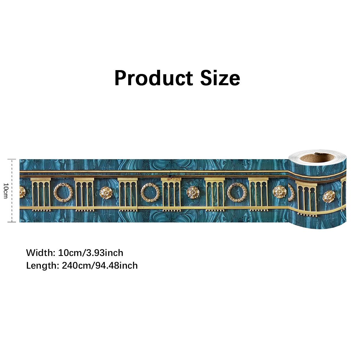 

240 см Длина Роскошный Плинтус Угловая Настенная Наклейка Ванная Комната Офис Стеклянная Талия Домашний Декор Водонепроницаемый Пол Волновод Художественные Обои 10cmX240cm