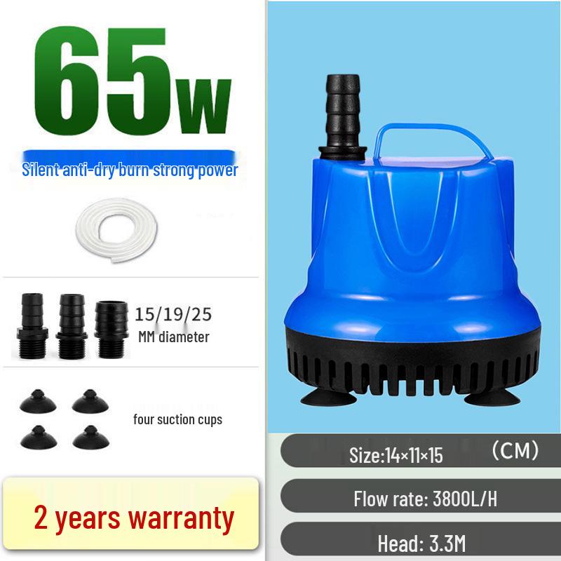 Leise Tauchpumpe für Aquarien und Schildkrötenbecken - Effiziente Wasserzirkulation und Kotabsaugung