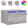 Table de chevet murale - Maison Exclusive - LED RVB - Sonoma gris - Montage mural