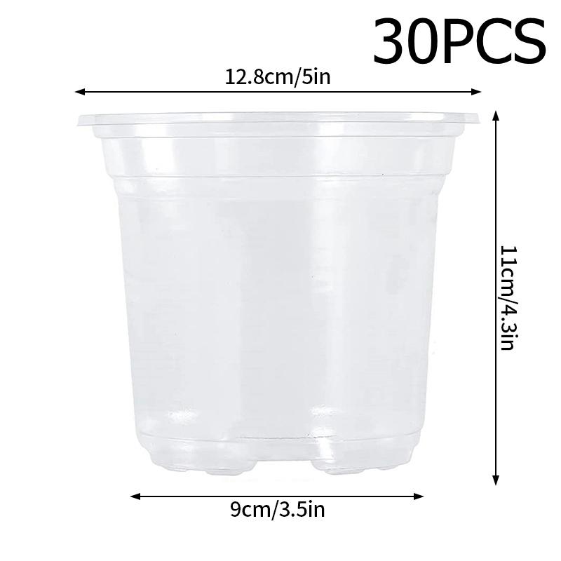 Plastic Plant Nursery Pot 3.5/4/5Inch Seedling Cup Plant Rooting Flowerpot Garden Transplanting Growing Pot Garden Supplies