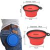 350/1000ML Large Collapsible Dog Cat Folding Silicone Bowl Portable Puppy Food Container Outdoor Feeder Dish Bowl Dog Accessorie