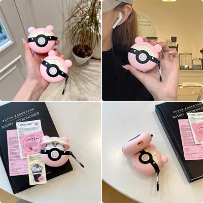 Pokemon Roze Jigglypuff Voor Airpods Hoesje, Beschermend Schokbestendig Siliconen Oortelefoonhoesje Voor Airpods Pro 2 Hoesje Voor Meisjes Kinderen