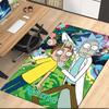 Custom Name Rick and Morty Printed Carpet, for Office Chair Living Room Bedroom Kitchen Room Decor Gifts.