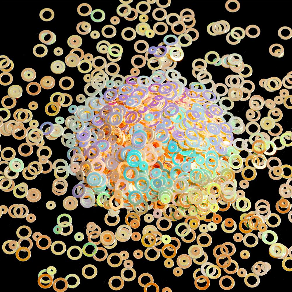 10g/Lot Holographic Bubble Glitter For Resin Filler Hollow Circle Sequins Epoxy Resin Fillings Resin Shaker Filler DIY Crafts