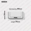 NAIERDI 5 Pieces Concealed Flat Furniture Handle Black Invisible Cabinet Pulls Aluminum Alloy Wardrobe Door Handles