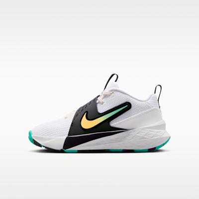 

Nike Team Hustle D 12 White Black Emerald Topaz Gold (GS) 39