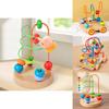 Wooden Montessori Educational Bead Maze Track Toy For Toddlers With Hand Eye Coordination Development