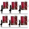 Christmas pine bulb printed curtains   pole bag curtains   Christmas decorations   home decorations   room decorations