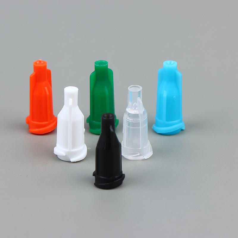 100Pcs/pack Plastic Syringes Tip Caps Dispensing Needles Tip Cap Spiral Mouth Plugs Securely Lock For Safe DIY Liquid Transfer