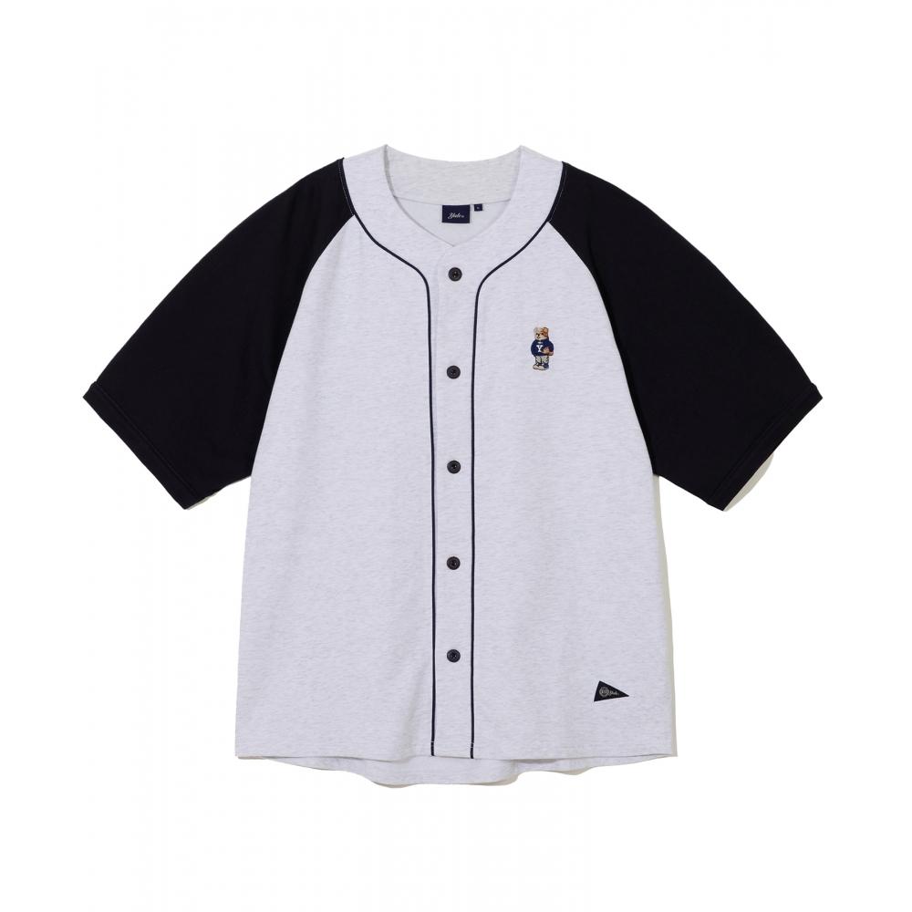 

БЕЙСБОЛЬНАЯ ДЖЕРСИ YALE 52 С ВЫШИВКОЙ, СЕРЫЙ, ТЕМНО-СИНИЙ