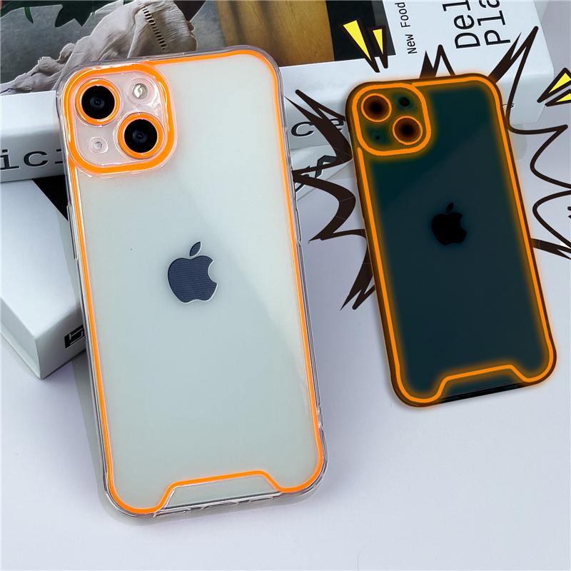Cover iphone trasparente con lati colorati-AliExpress