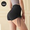 Women's Nude Feel Drawstring Yoga Shorts - Butt-Lifting, Seamless, Three-Point Fit for Running & Fitness