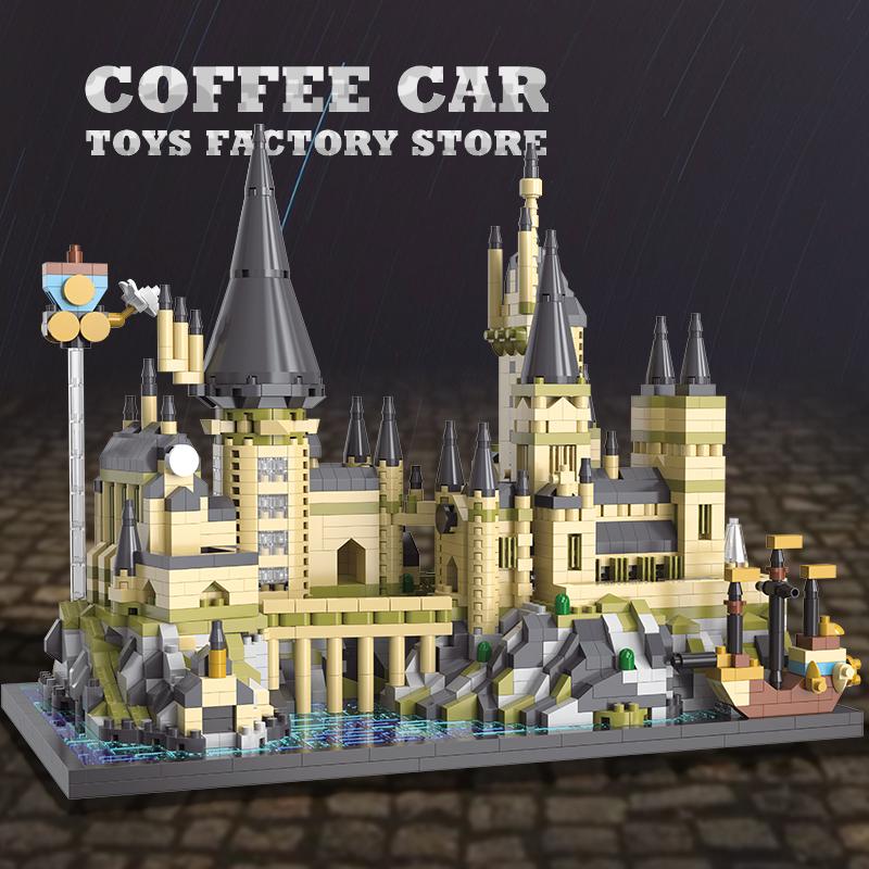 Non-Toxic Magic World Building Scene Diamond Blocks 3D Model Dream Medieval Castle Bricks Moc Set Puzzle Toys Adult Children Birthday Gift