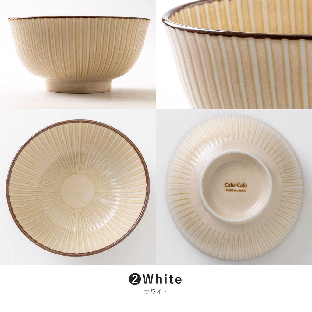 Marusankondo Mino Ware Pinwheel 165 Schüssel Weiß Multi Bowl