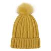 Casual Knitted Hat Fashion for w/ pompom Thick Solid Color Warm Hat Fall Winter