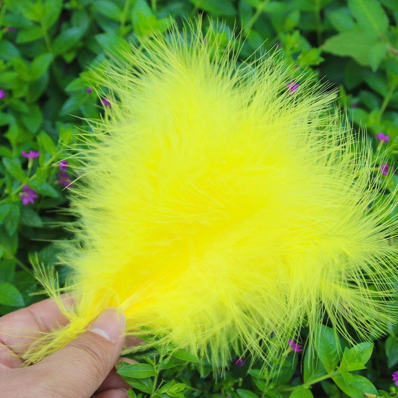 50Pcsdiy Color Feather Full Fleece Turkey Feather Clothing Antique Headdress Pet Toy Handicraft Decoration