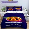 3pcs Duvet Cover Set (1*Duvet Cover + 2*Pillowcase, Without Core),Manchester City FC Print Bedding Set, Bedroom Decor, All‑Season, Birthday Gift