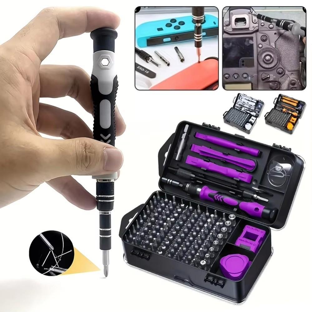 Corrosion Resistant 115 in1 Screwdriver Set Magnetic Bits Magnetic Screwdriver Set Home Tools