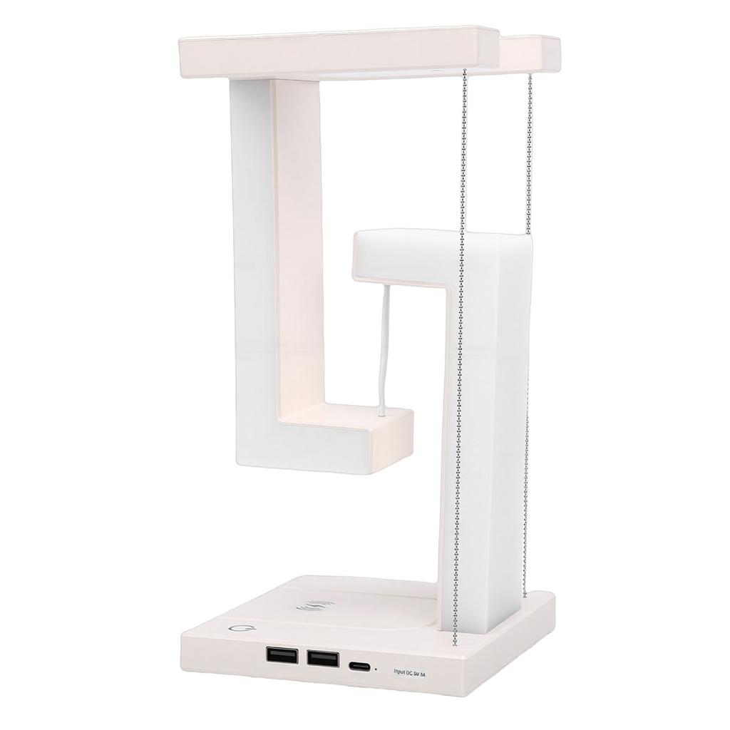 Floating Desk Lamp with Wireless   USB 3 Modes Levitating Table Night Light for   Bedroom Decor