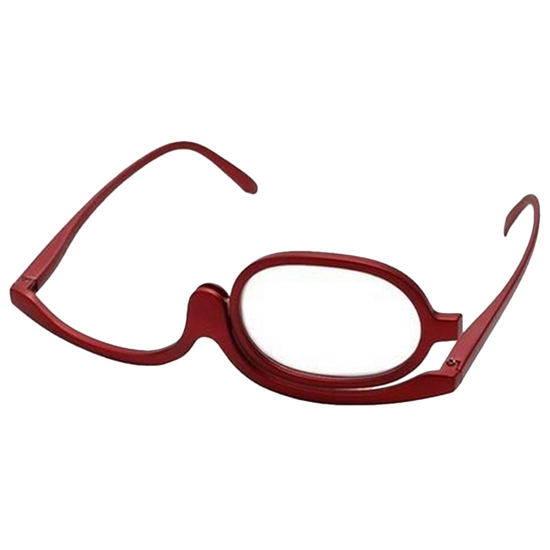 

3 цвета, стекло для чтения, увеличительное стекло, складные очки для макияжа, косметические общие очки 250 красный