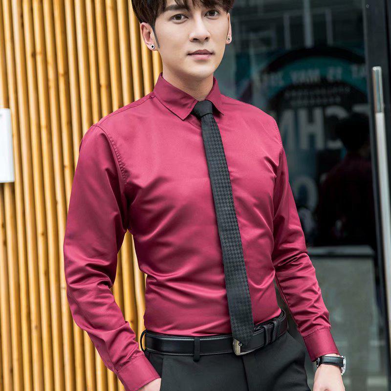 

Мужская вельветовая рубашка с длинным рукавом приталенного кроя в корейском стиле, деловой кэжуал, белая или черная 2XL