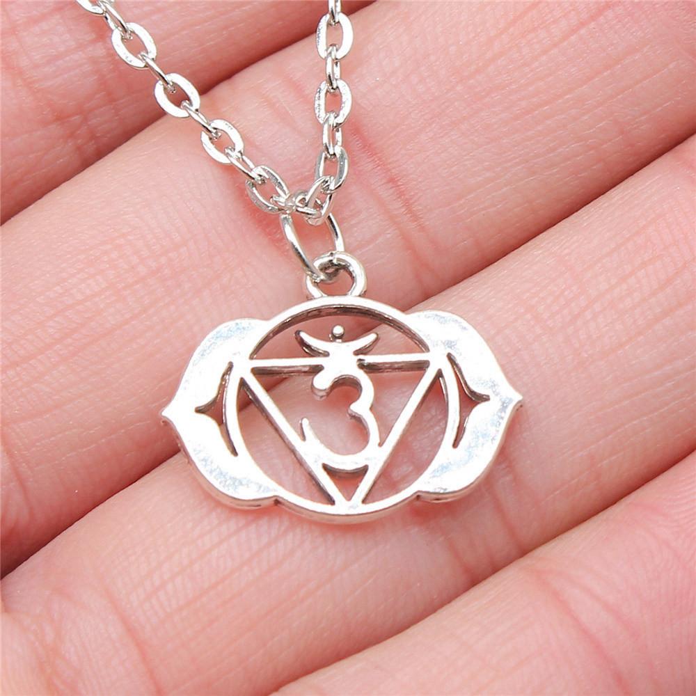 OM Jógový náhrdelník na krk 43cm řetízek Dámské šperky Plážové Boho věci