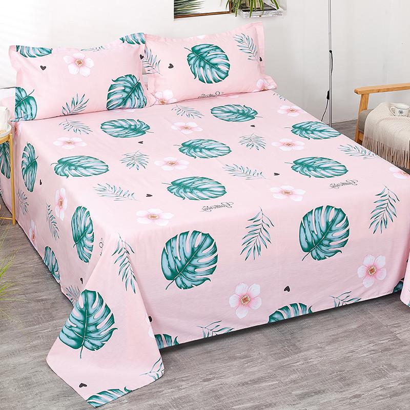 Cartoon Flannel Bed Sheet - Double or Single Size, Perfect for Dorms, In Stock