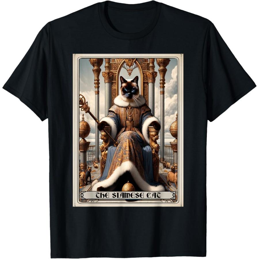 Tarot Card Cat The Siamese Cat T-Shirt S